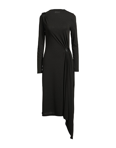 JIJIL Langes Kleid Schwarz 83% Polyester, 14% Viskose, 3% Elastan