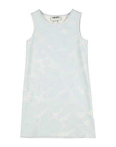 KENZO KIDS Dress Sky blue 93% Cotton, 7% Elastane
