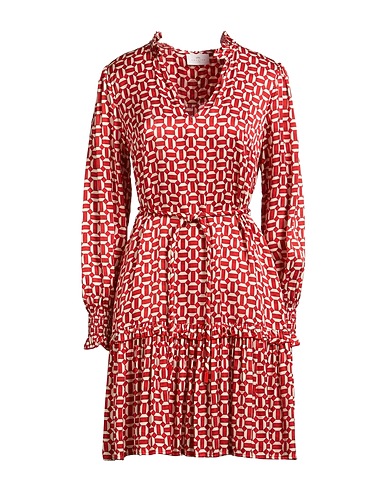 NENETTE Short dress Red 100% Viscose