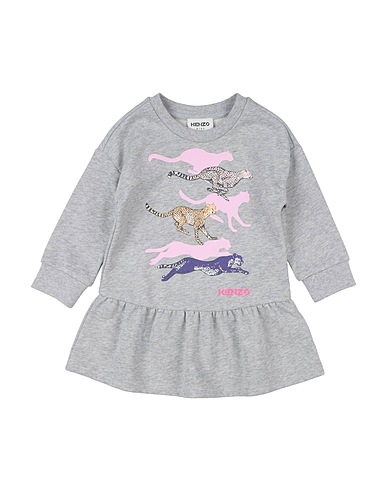 KENZO KIDS Vestido para bebé  Light grey 58% Cotton, 34% Polyester, 8% Metallic fiber