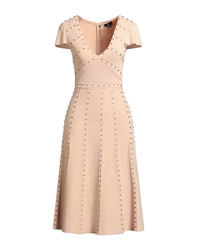 ELISABETTA FRANCHI Midi dress Blush 52% Viscose, 28% Polyamide, 20% Polyester