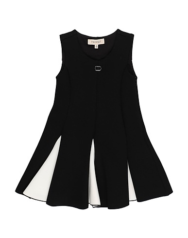 TWINSET Dress Black 76% Viscose, 16% Polyamide, 8% Elastane