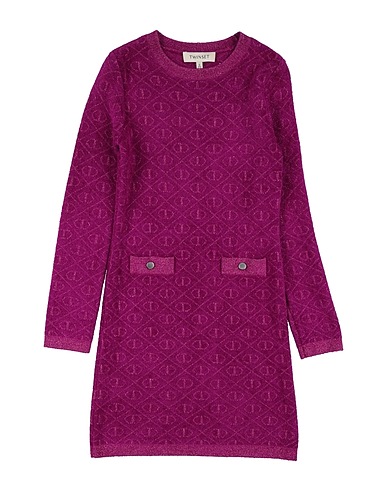 TWINSET Robe 46% Viscose, 44% Polyamide, 10% Polyester métallisé