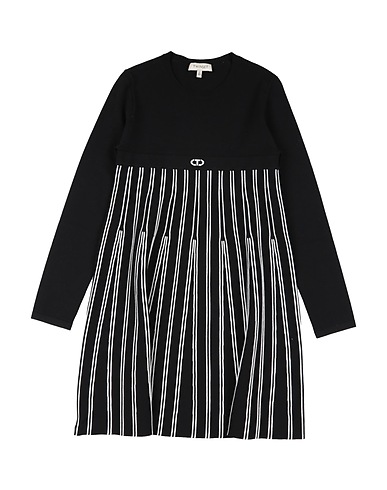 TWINSET Dress Black 77% Viscose, 23% Polyester