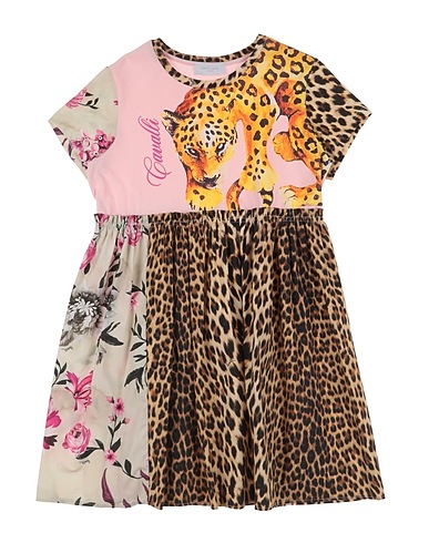 ROBERTO CAVALLI Dress JUNIOR Sand 97% Cotton, 3% Elastane