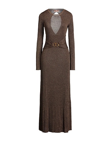 TWINSET Elegant dress 78% Viscose, 12% Metallic Polyester, 10% Polyamide