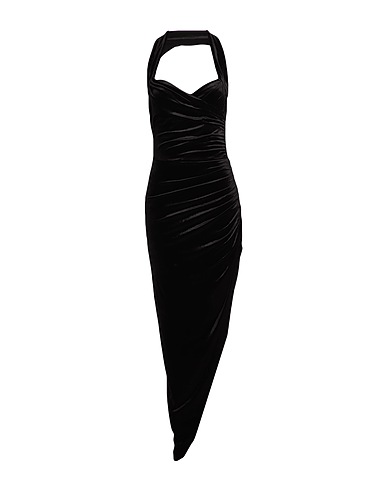NORMA KAMALI Long dress Black 91% Polyester, 9% Elastane