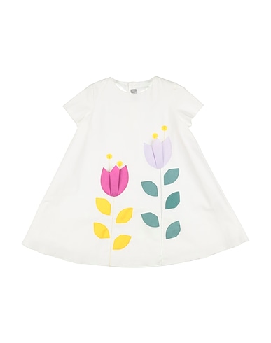 IL GUFO Vestido para bebé  White 97% Cotton, 3% Elastane