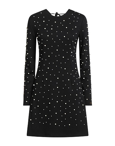 TWINSET Short dress U&B Black 65% Polyester, 30% Viscose, 5% Elastane