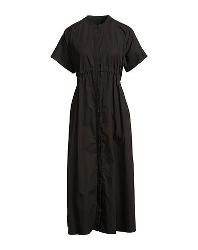 DONDUP Long dress Black 100% Cotton