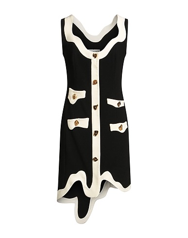 MOSCHINO Sheath dress COUTURE Black 63% Viscose, 35% Wool, 2% Elastane