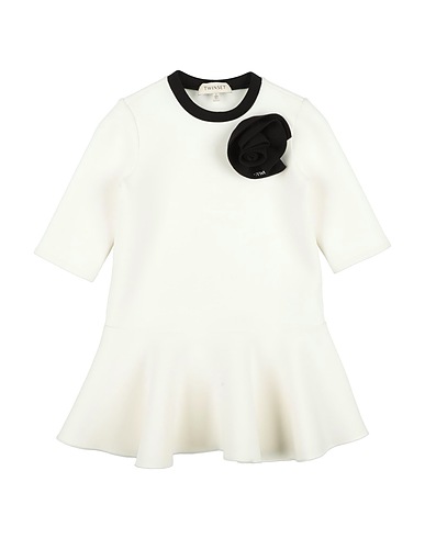 TWINSET Baby dress White 76% Viscose, 16% Polyamide, 8% Elastane