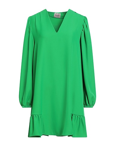 MARIUCCIA Vestito corto Verde 97% Poliestere, 3% Elastan