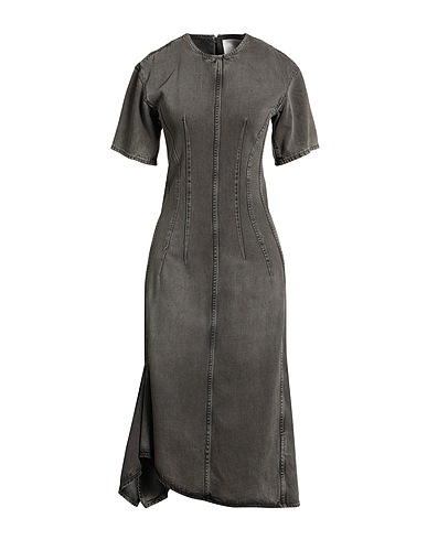 REMAIN BIRGER CHRISTENSEN Denim dress Black 50% Organic cotton, 40% Lyocell, 10% Modal