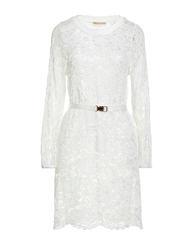 KOCCA Short dress White 65% Polyamide, 35% Viscose, Cotton