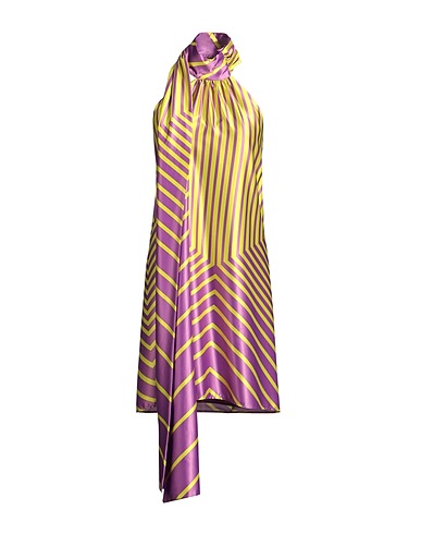 TWENTY FOUR HAITCH Kurzes Kleid Limettengrün 100% Polyester