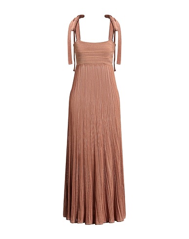 ZIMMERMANN Midi dress Camel 87% Viscose, 13% Metallic fiber