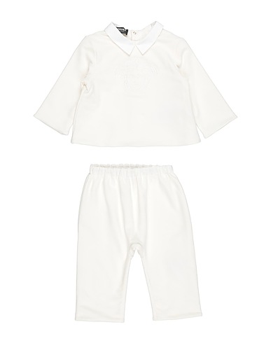 VERSACE YOUNG Babykleidung-Set  Weiß 94% Baumwolle, 6% Elastan, Viskose, Polyester