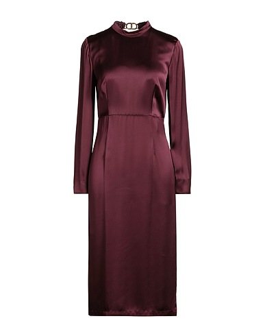 TWINSET Midi dress Plum 100% Viscose