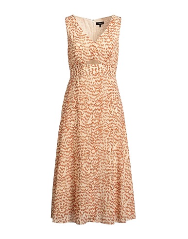 THEORY Midi dress Brown 100% Polyester
