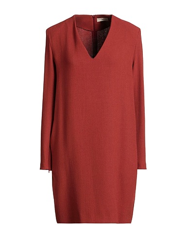 ANTONELLI Short dress Brick 62% Virgin Wool, 38% Viscose