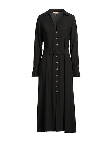 TWINSET Midi dress Black 100% Viscose