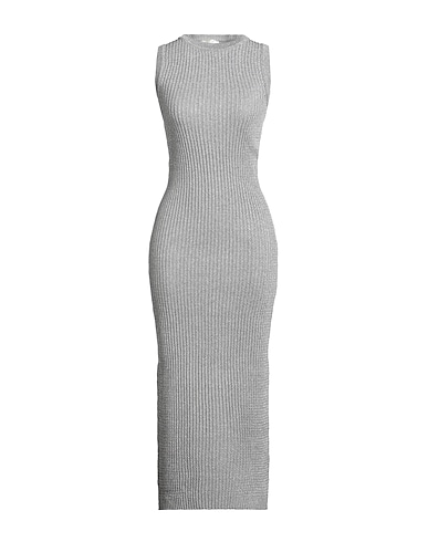 VICOLO Sheath dress GRIGIO CHIARO 70% Viscose, 15% Polyamide, 15% Polyester
