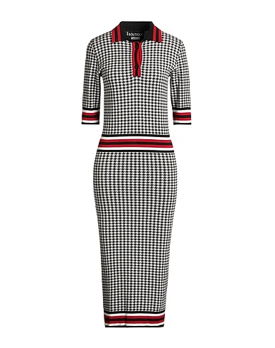 BOUTIQUE MOSCHINO Midi dress White 60% Cotton, 40% Viscose