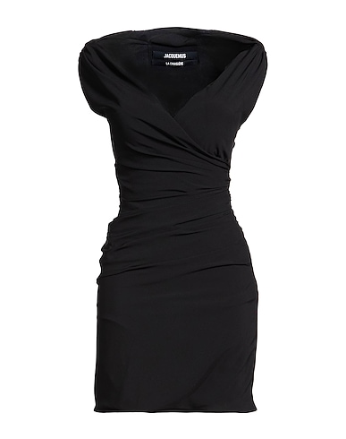 JACQUEMUS Elegantes Kleid Schwarz 82% Polyester, 18% Elastan