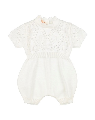 ELISABETTA FRANCHI Baby jumpsuit LA MIA BAMBINA White 100% Cotton