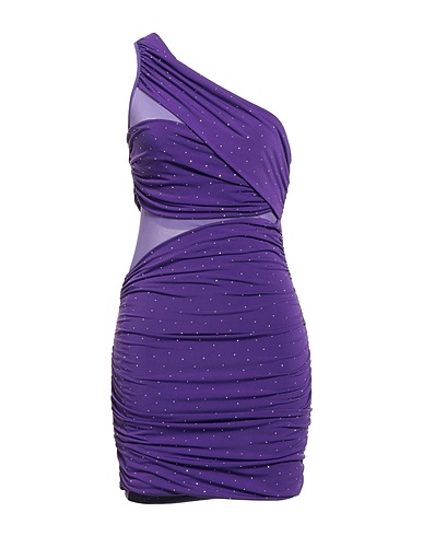 ANIYE BY One-shoulder dress Purple 96% Polyester, 4% Elastane