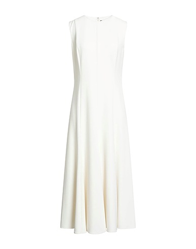 THEORY Midi dress Cream 70% Triacetate, 30% Polyester