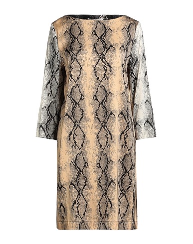 LIVIANA CONTI Elegant dress Beige 97% Viscose, 3% Elastane