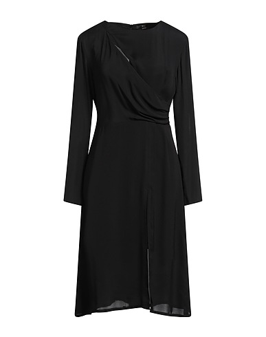 SEVENTY VENEZIA Midi dress Black 100% Viscose