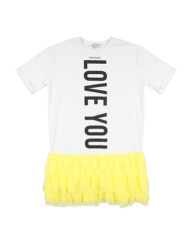 TWINSET Dress White 95% Cotton, 5% Elastane, Polyester