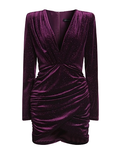 ACTUALEE Short dress Purple 92% Polyester, 8% Elastane