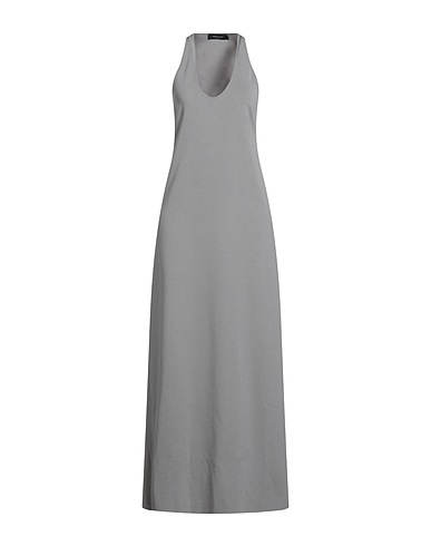 FABIANA FILIPPI Long dress Grey 88% Viscose, 12% Polyester