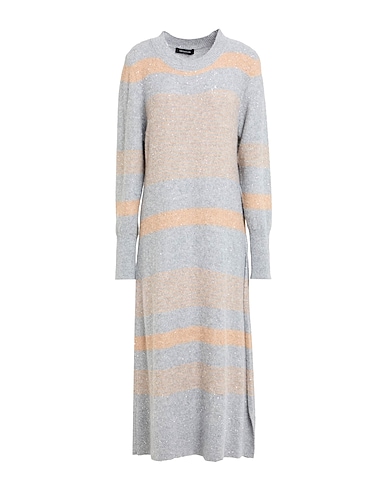 FABIANA FILIPPI Knit dress Light grey 48% Virgin Wool, 20% Silk, 17% Cashmere, 11% Alpaca wool, 4% Polyester