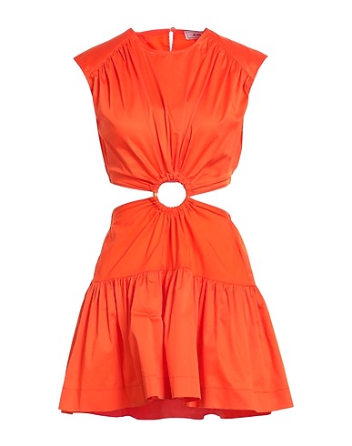 JIJIL Short dress Orange 66% Cotton, 31% Polyamide, 3% Elastane