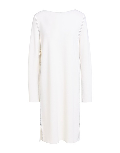 FABIANA FILIPPI Knit dress Ivory 100% Merino Wool
