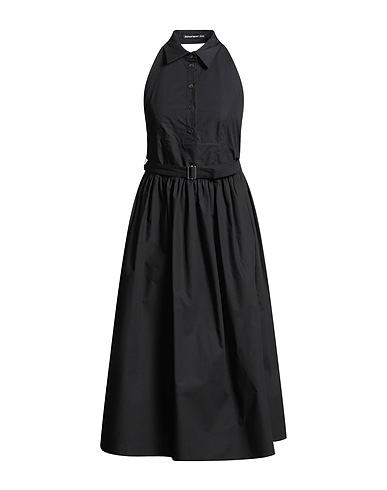 DEPARTMENT 5 Midi dress NERO 100% Cotton