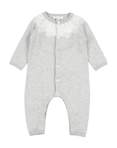 TARTINE ET CHOCOLAT Baby jumpsuit  Grey 93% Cotton, 7% Cashmere