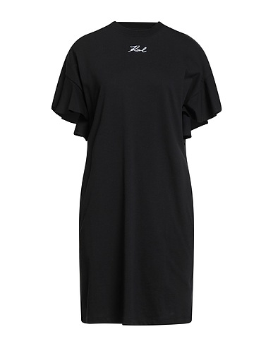 KARL LAGERFELD Short dress Black 79% Organic cotton, 21% Cotton