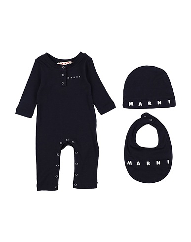 MARNI Baby accessories set Midnight blue 100% Cotton
