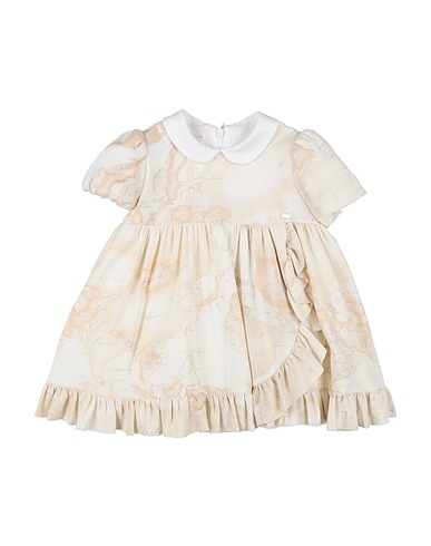 ALVIERO MARTINI 1a CLASSE Baby dress JUNIOR Beige 97% Viscose, 3% Metallic fiber
