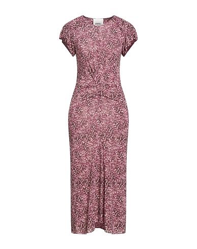 ISABEL MARANT Midi dress Plum 92% Viscose, 8% Elastane