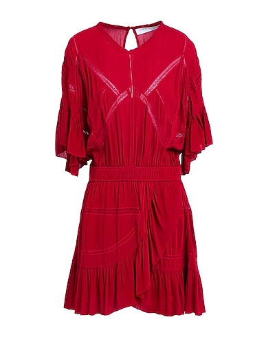 IRO Vestito corto Rosso 100% Viscosa, Cotone