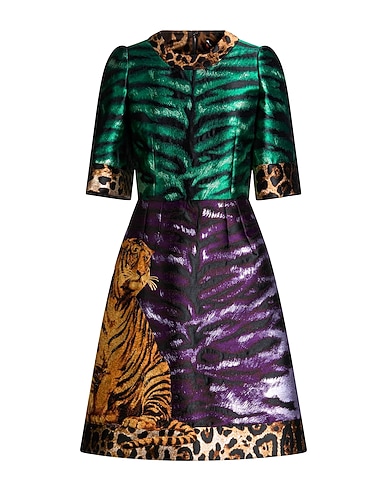 DOLCE&GABBANA Short dress 94% Polyester, 6% Metallic Polyester, Viscose, Glass, Crystal