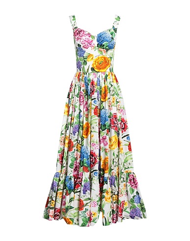 DOLCE&GABBANA Long dress White 100% Cotton