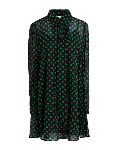 MICHAEL MICHAEL KORS Shirt dress Black 55% Recycled polyester, 45% Polyester